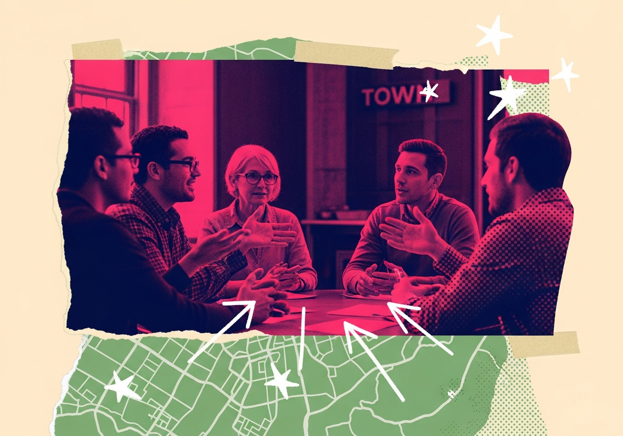 Community members meeting together